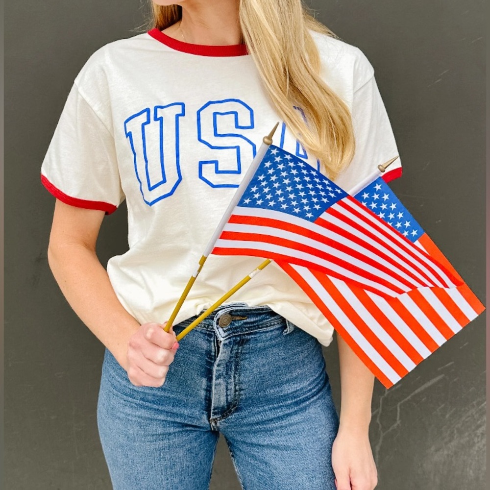 THE USA RINGER TEE 🇺🇸